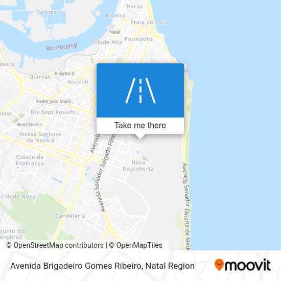 Avenida Brigadeiro Gomes Ribeiro map