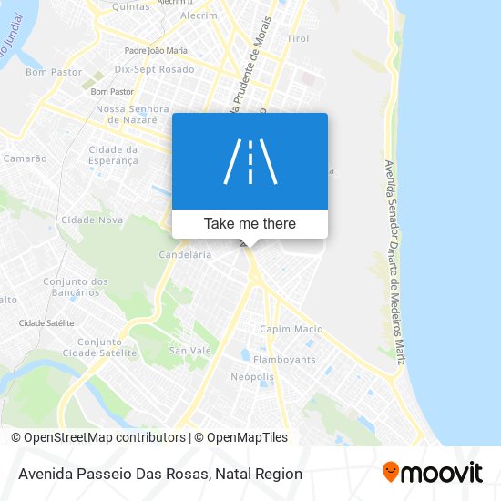 Mapa Avenida Passeio Das Rosas