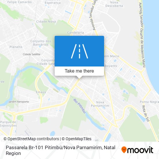 Passarela Br-101 Pitimbú / Nova Parnamirim map