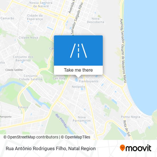 Mapa Rua Antônio Rodrigues Filho