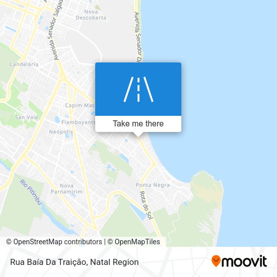 Rua Baía Da Traição map
