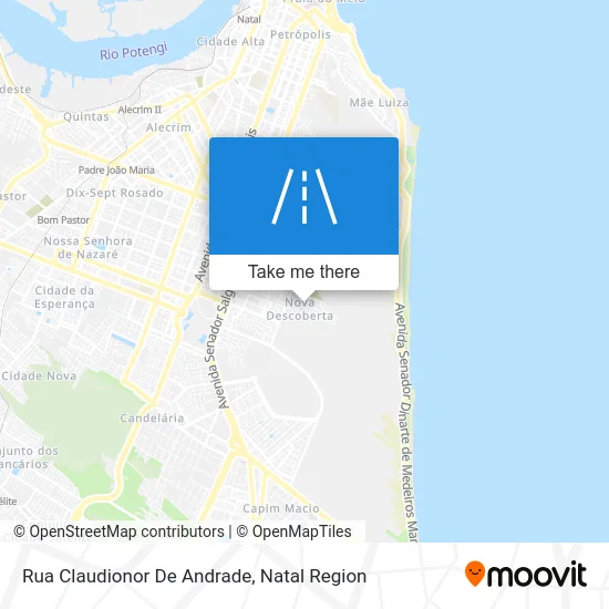 Rua Claudionor De Andrade map