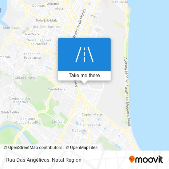 Rua Das Angélicas map