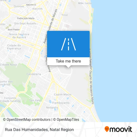 Rua Das Humanidades map