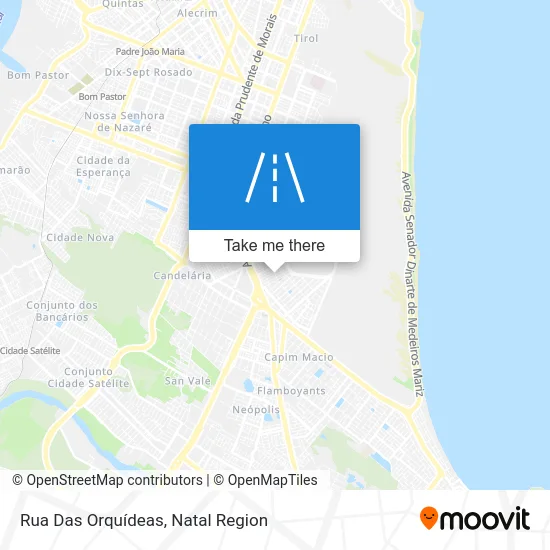 Rua Das Orquídeas map