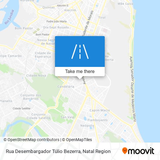 Rua Desembargador Túlio Bezerra map