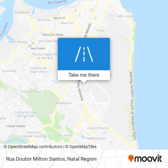 Mapa Rua Doutor Milton Santos