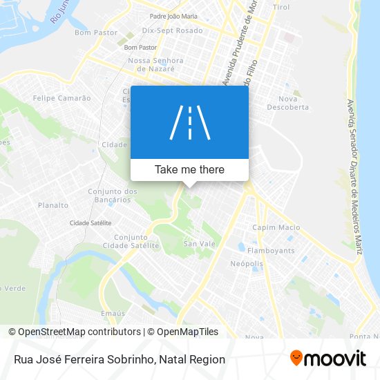 Mapa Rua José Ferreira Sobrinho