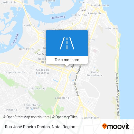 Rua José Ribeiro Dantas map