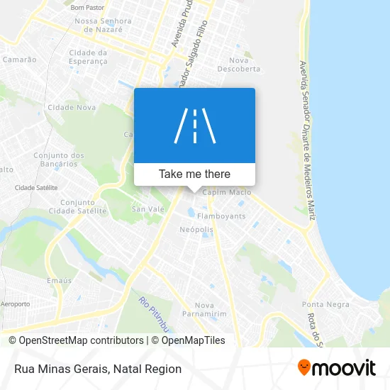 Rua Minas Gerais map