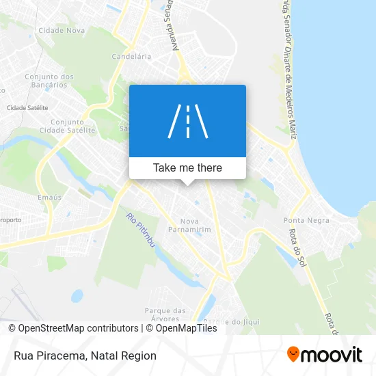 Rua Piracema map