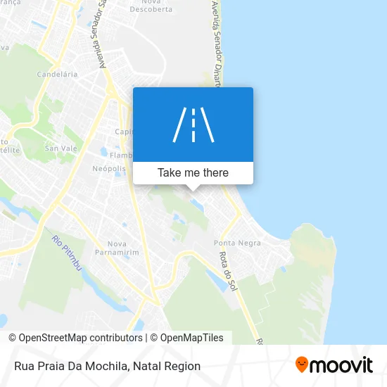 Rua Praia Da Mochila map