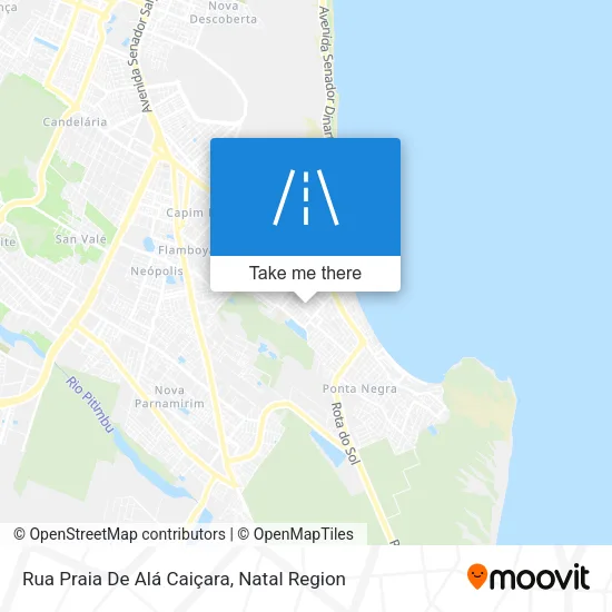 Rua Praia De Alá Caiçara map