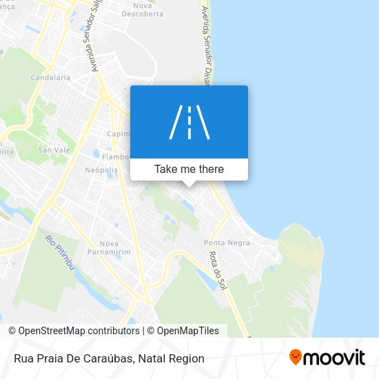 Rua Praia De Caraúbas map