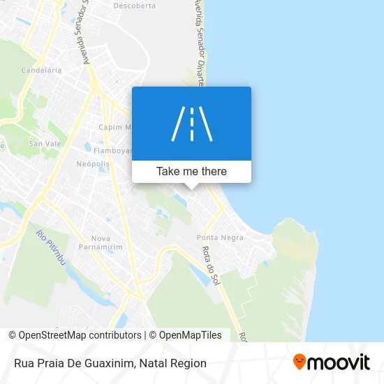 Rua Praia De Guaxinim map