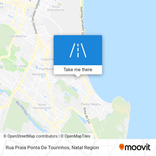Rua Praia Ponta De Tourinhos map