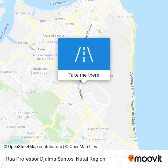 Rua Professor Djalma Santos map