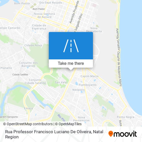 Mapa Rua Professor Francisco Luciano De Oliveira