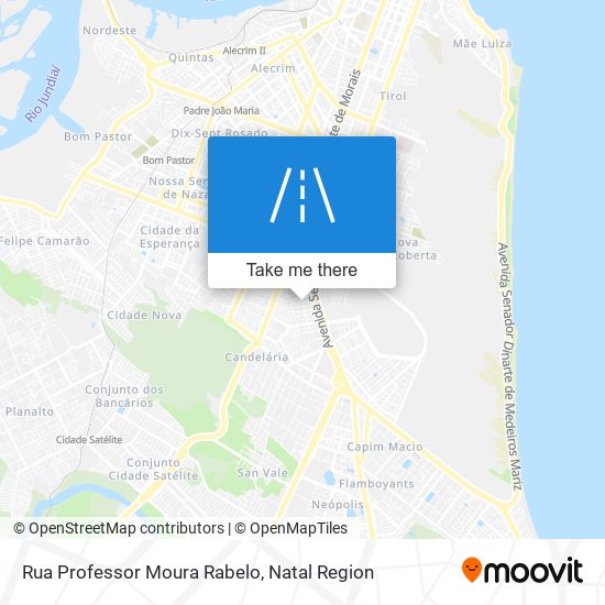 Mapa Rua Professor Moura Rabelo