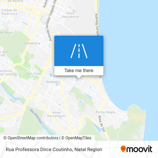 Rua Professora Dirce Coutinho map