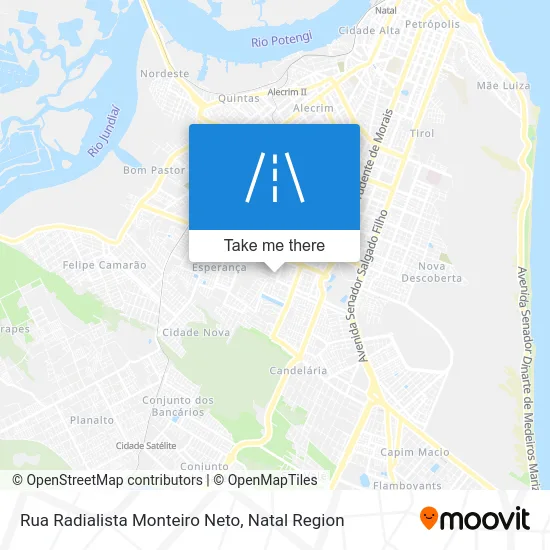 Rua Radialista Monteiro Neto map