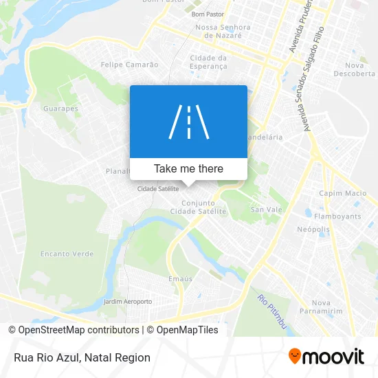 Rua Rio Azul map