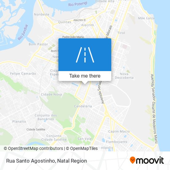 Mapa Rua Santo Agostinho