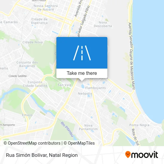 Rua Simón Bolívar map