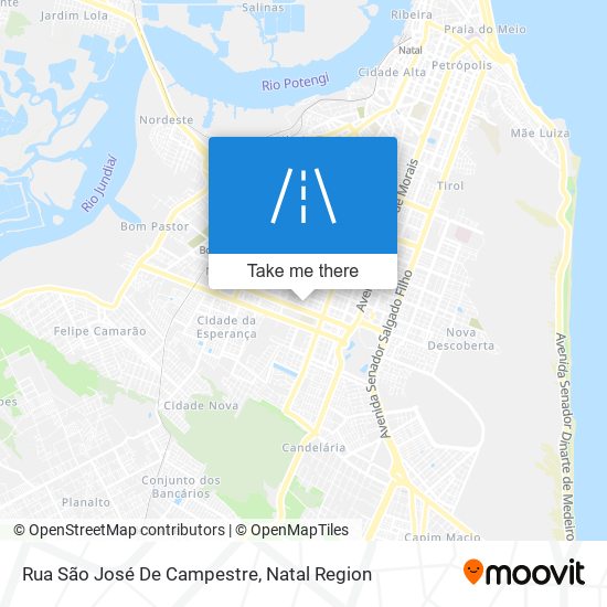 Rua São José De Campestre map