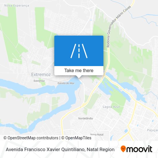 Avenida Francisco Xavier Quintiliano map