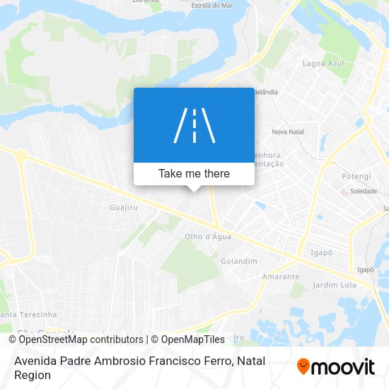 Avenida Padre Ambrosio Francisco Ferro map