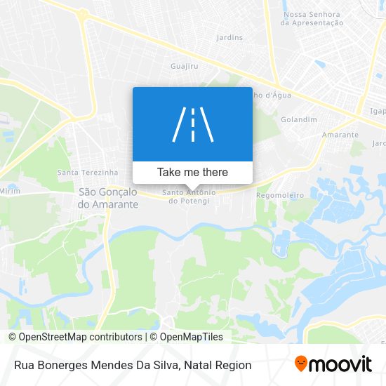 Rua Bonerges Mendes Da Silva map