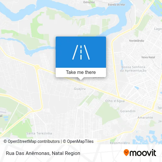 Rua Das Anêmonas map
