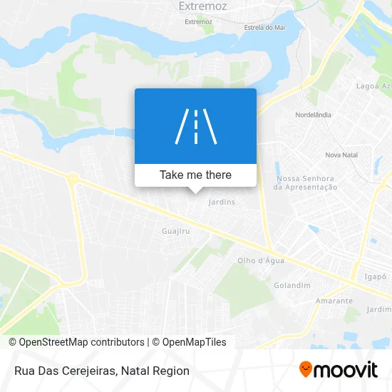 Rua Das Cerejeiras map