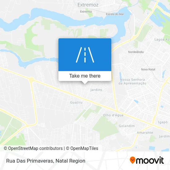 Rua Das Primaveras map
