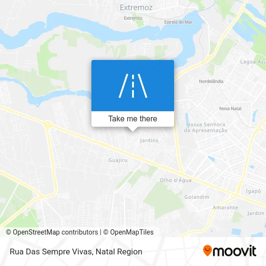Rua Das Sempre Vivas map