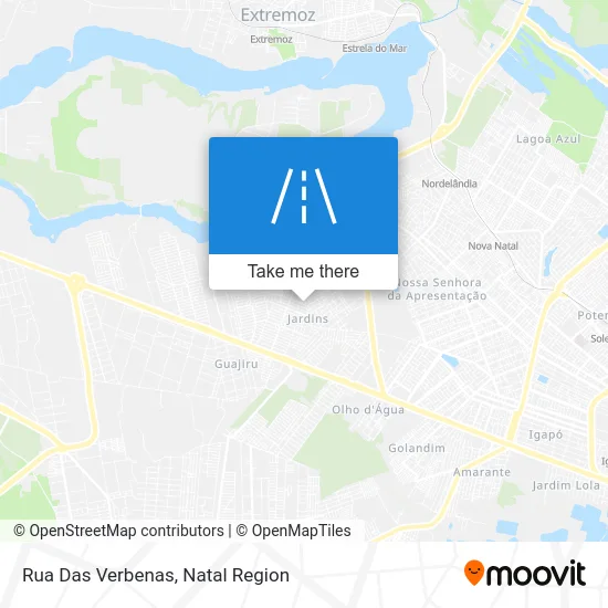 Rua Das Verbenas map