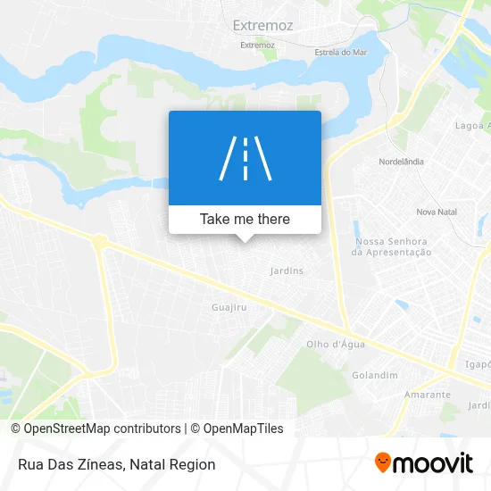 Rua Das Zíneas map