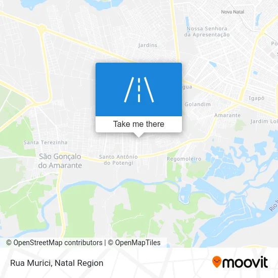 Rua Murici map