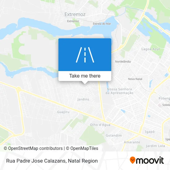Rua Padre Jose Calazans map