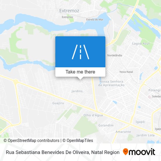 Rua Sebastiana Benevides De Oliveira map
