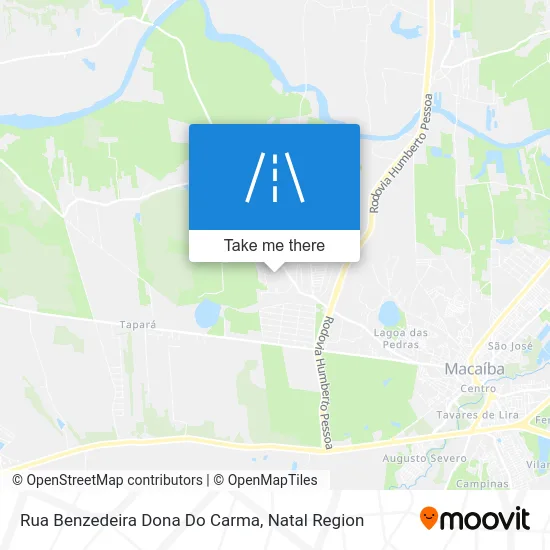 Rua Benzedeira Dona Do Carma map