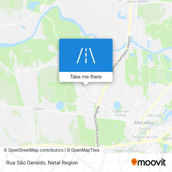 Rua São Geraldo map