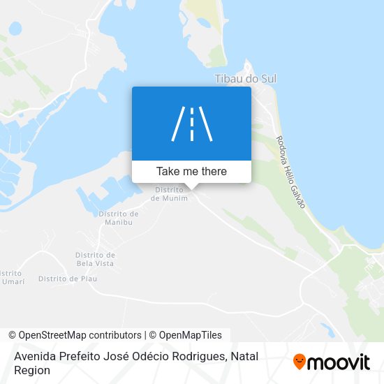 Avenida Prefeito José Odécio Rodrigues map