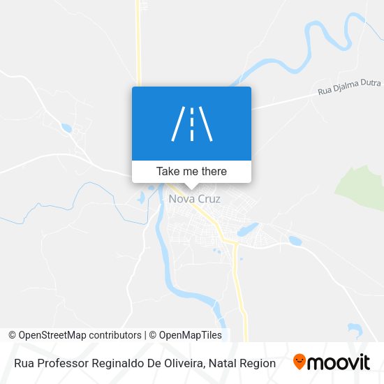 Rua Professor Reginaldo De Oliveira map