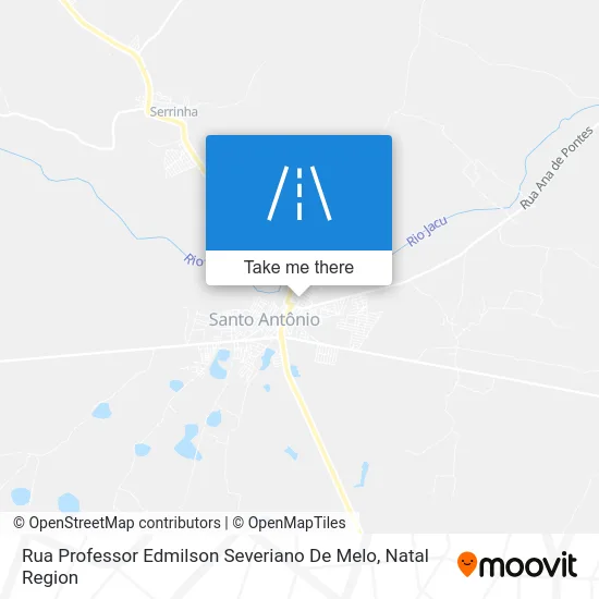 Rua Professor Edmilson Severiano De Melo map