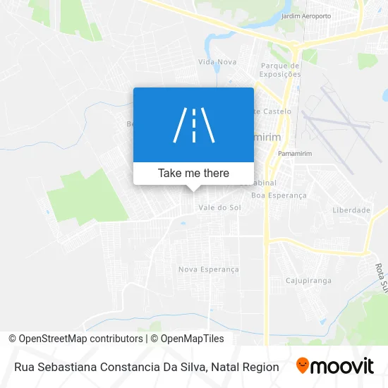Rua Sebastiana Constancia Da Silva map
