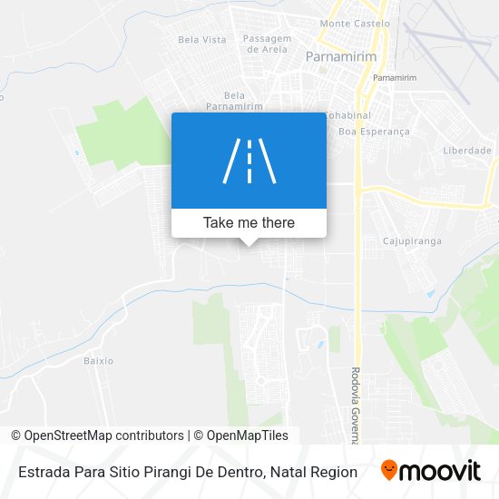 Estrada Para Sitio Pirangi De Dentro map