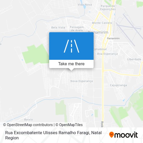 Rua Excombatente Ulisses Ramalho Faragi map