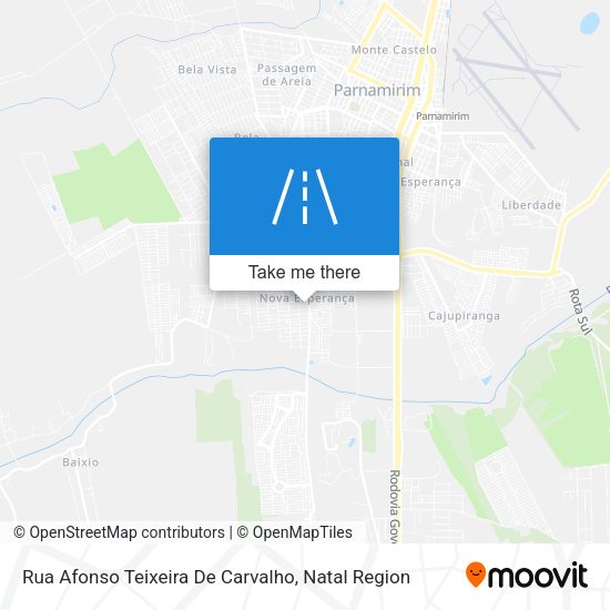 Rua Afonso Teixeira De Carvalho map